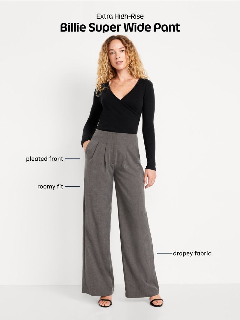 Extra High-Waisted Super Wide-Leg Pants