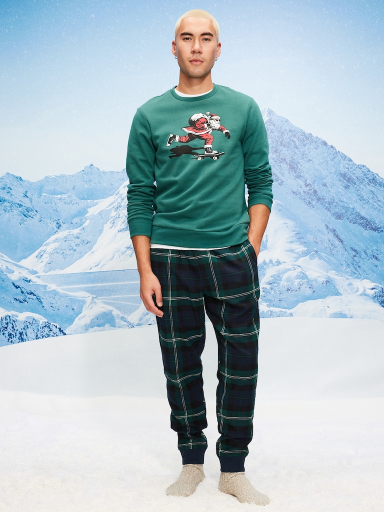 Flannel Pajama Joggers for Men