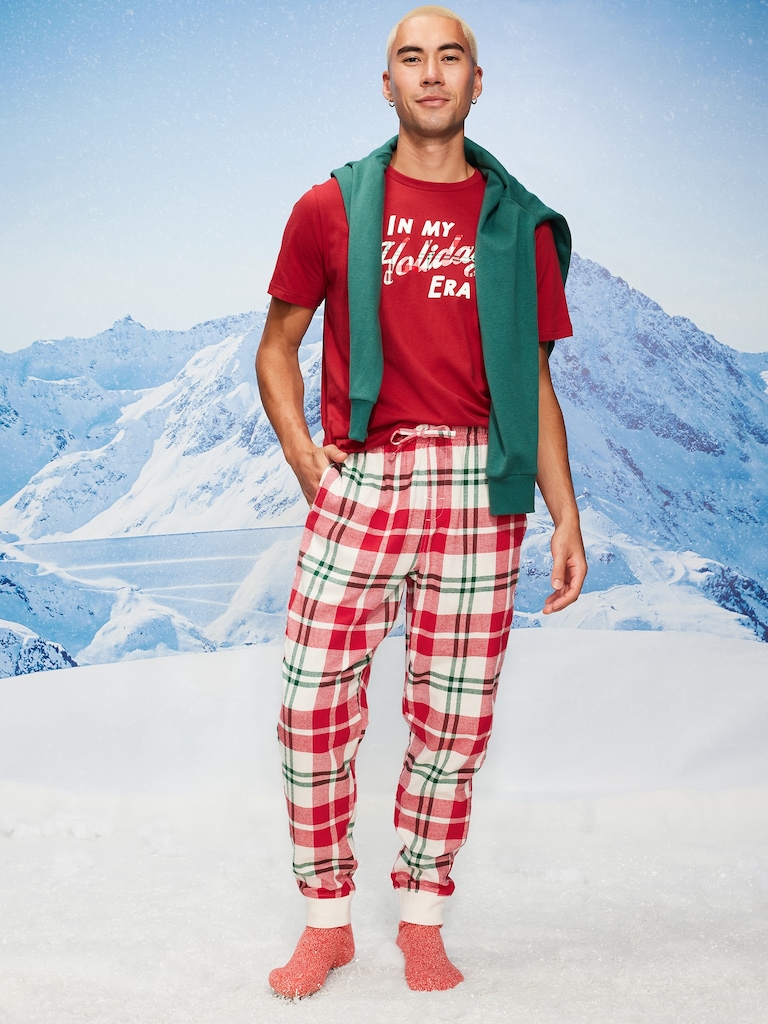 Flannel Pajama Joggers for Men