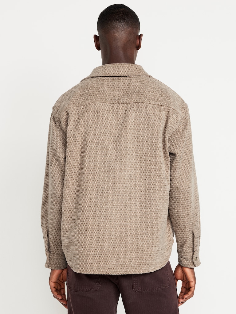 Oversized Button-Down Pocket Shirt