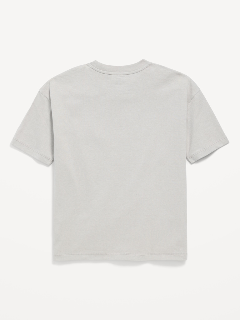 Oversized Short-Sleeve Graphic T-Shirt for Boys