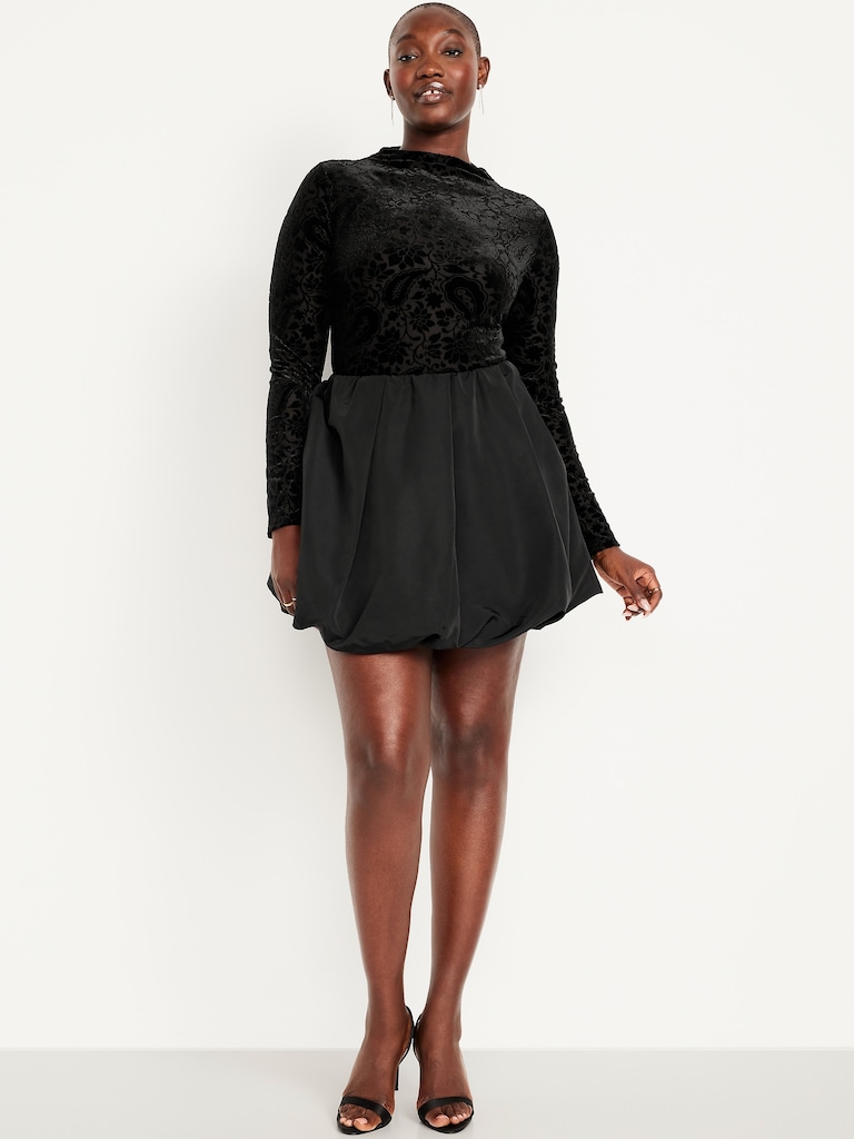 Taffeta Bubble Mini Skirt