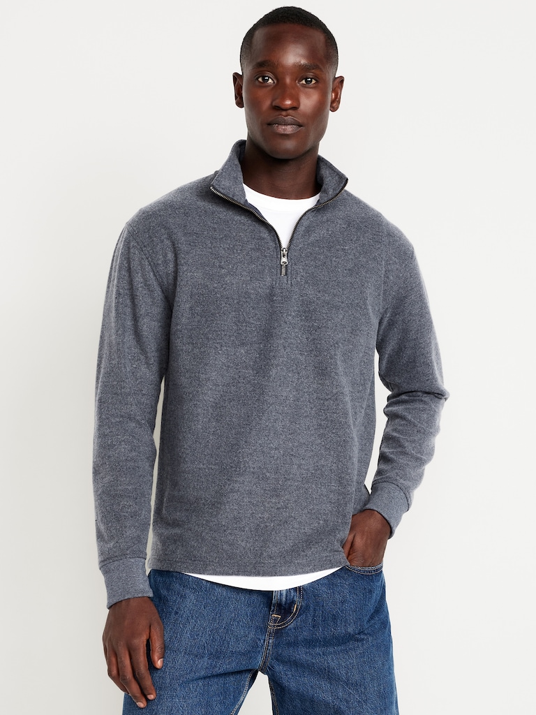 Plush Quarter-Zip Pullover