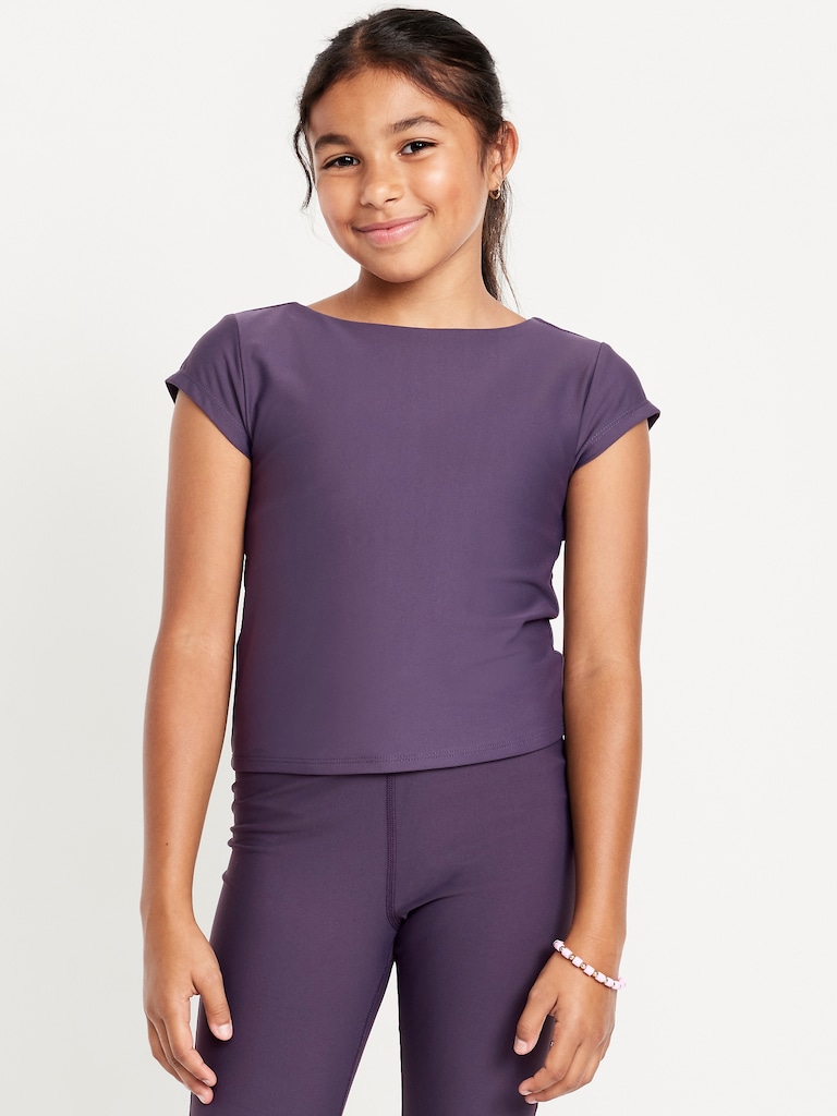PowerSoft Fitted Twist Back Top for Girls