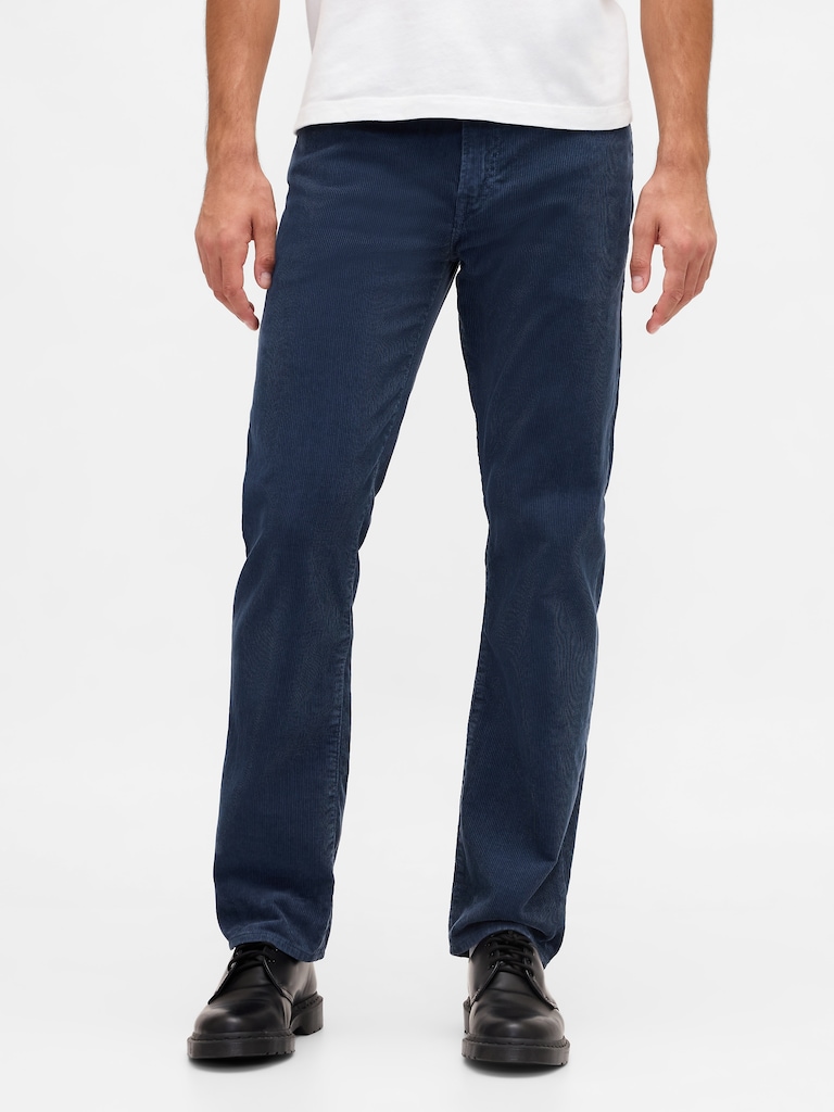 Corduroy Relaxed Straight Pants