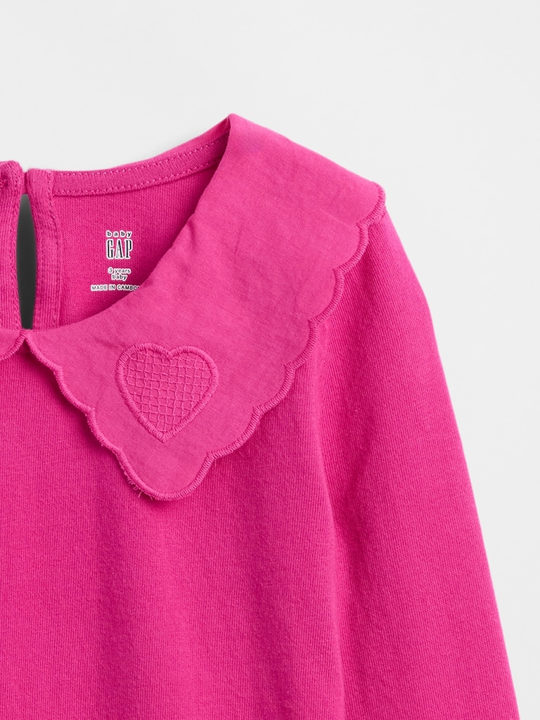 Baby & Toddler Heart Collar Top