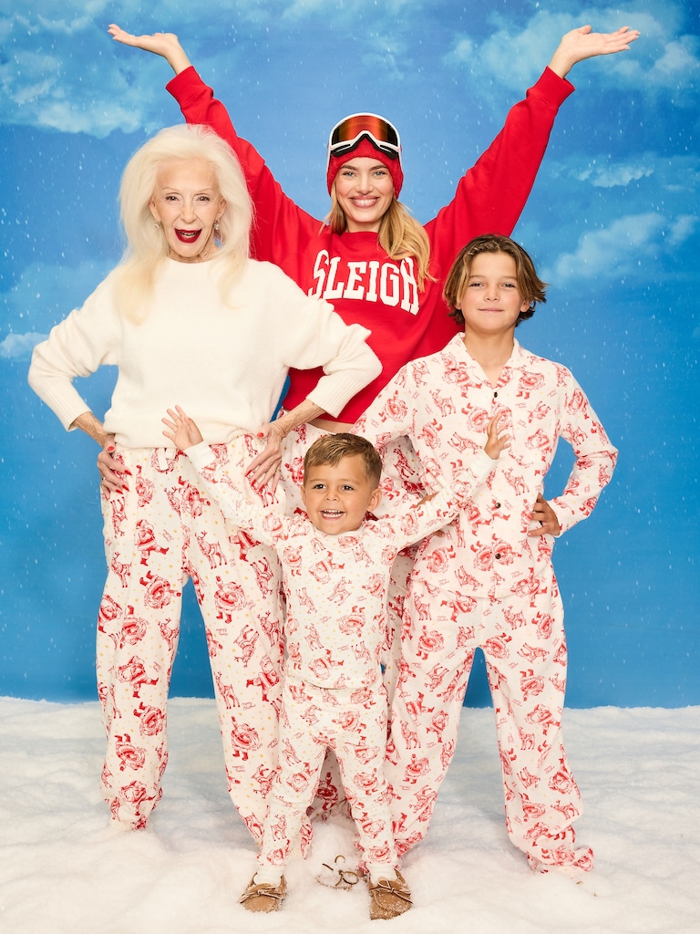 Printed Flannel Pajama Pant Set for Women