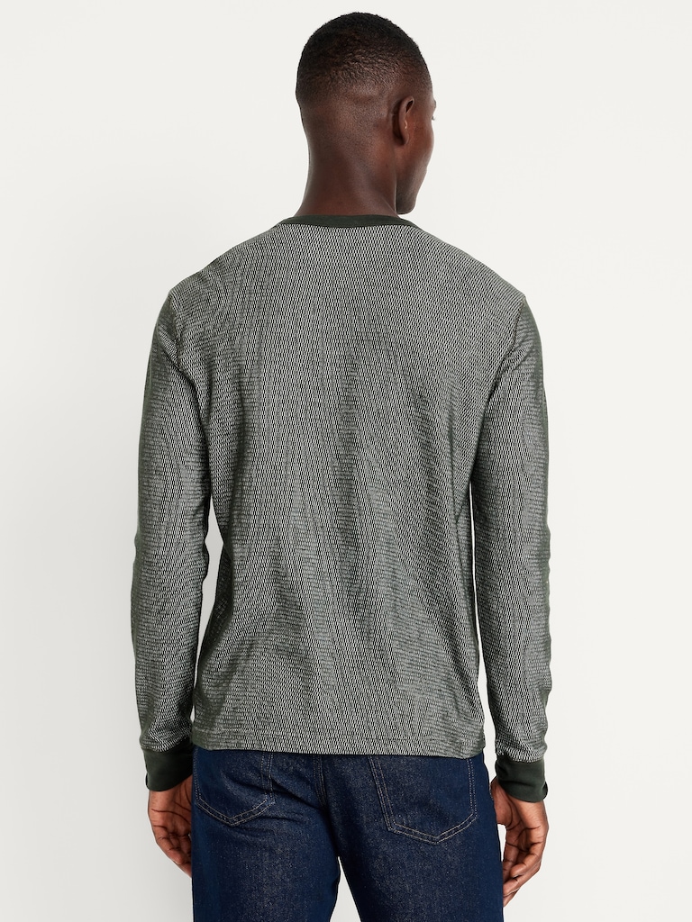 Crew-Neck Waffle T-Shirt