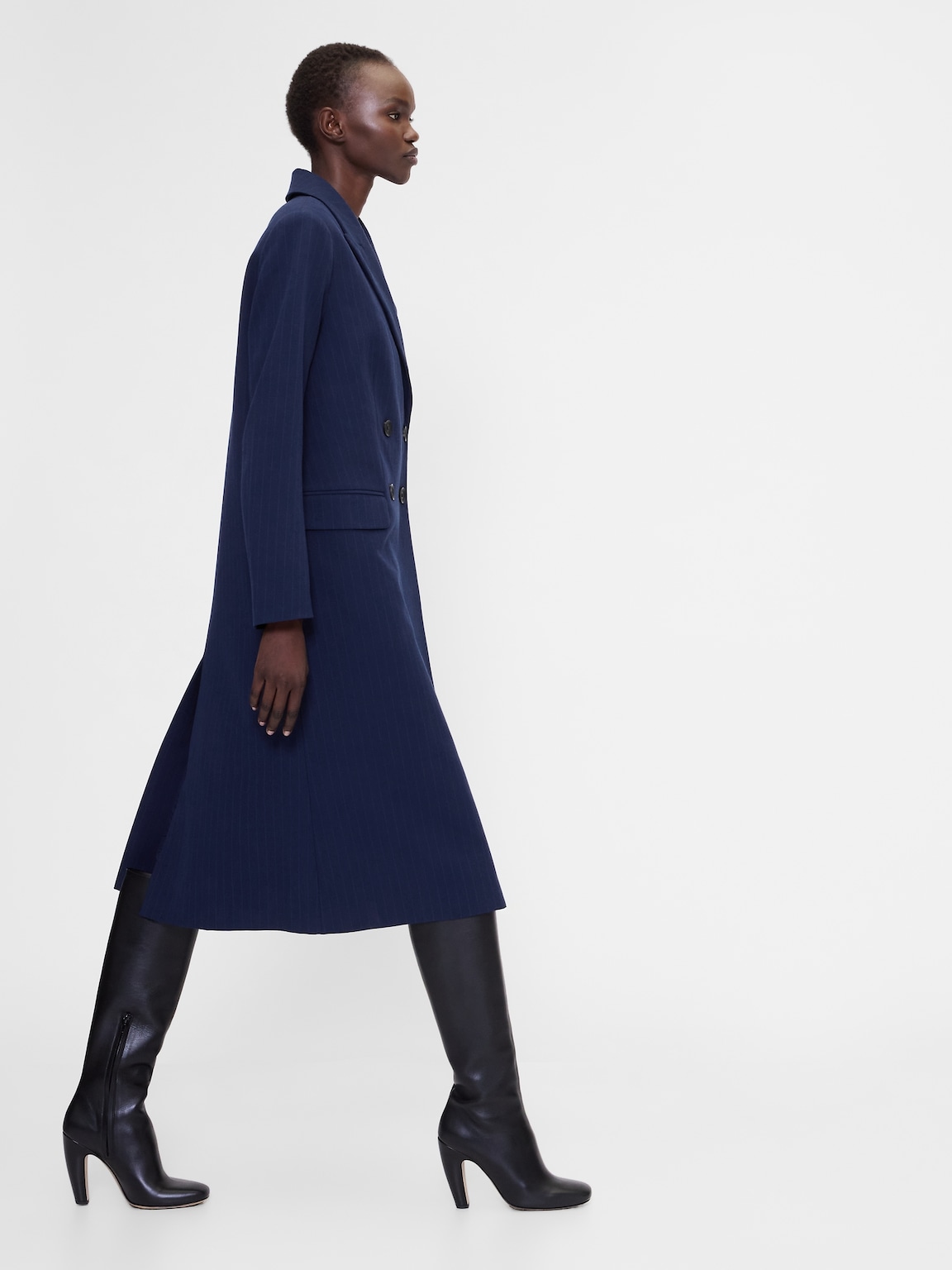 GapStudio Double-Breasted Tailored Car Coat