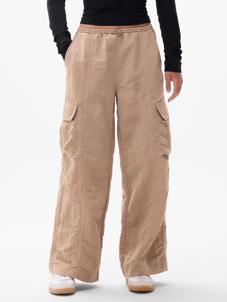 Athleta Girl Woven Cargo Wide Leg Pant
