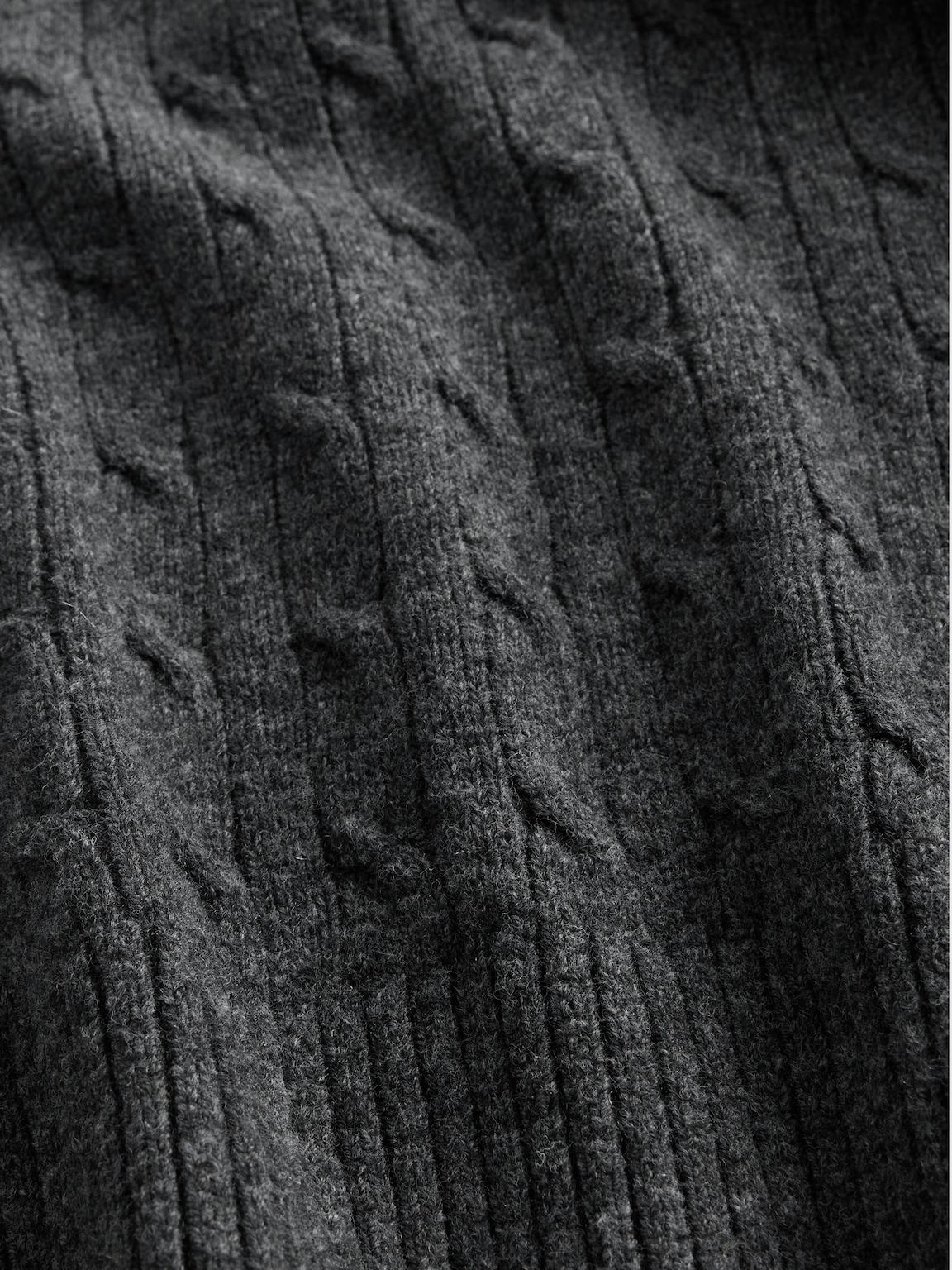 Merino Wool-Blend Cable-Knit Sweater