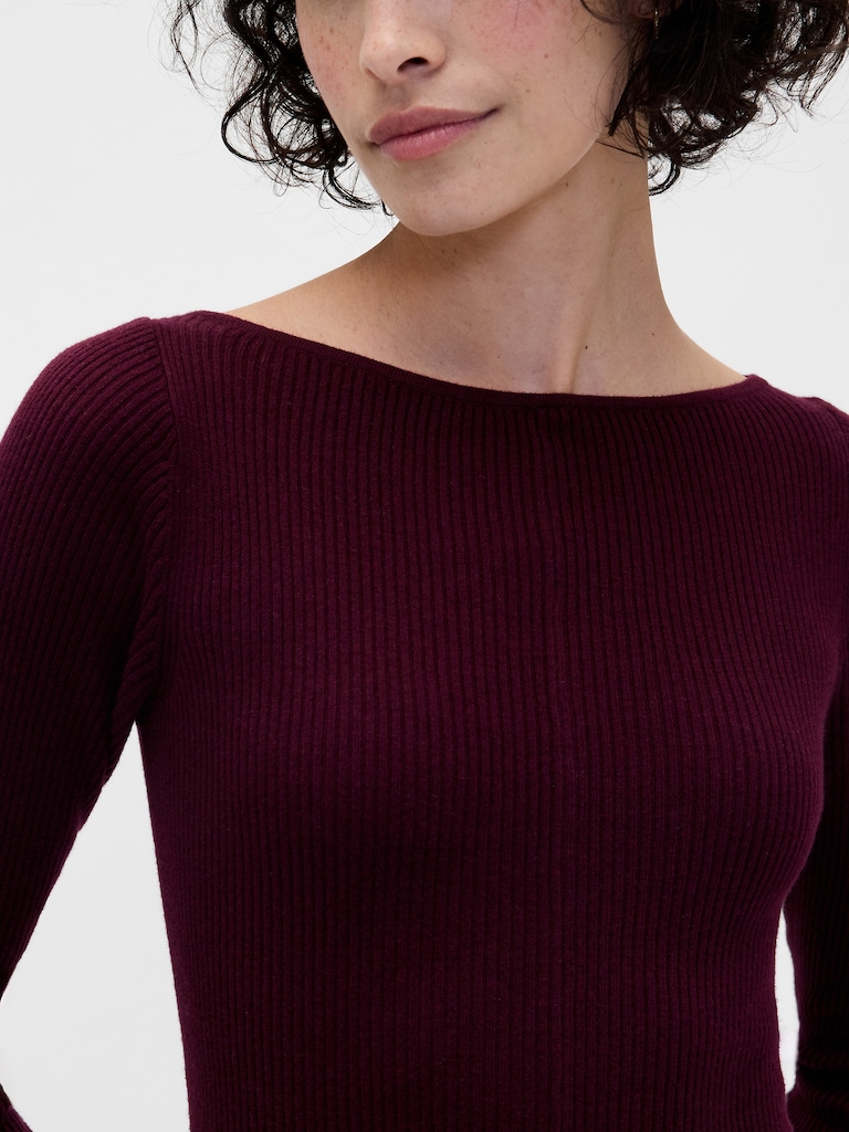 Lightweight CashSoft Rib Maxi Sweater Dress