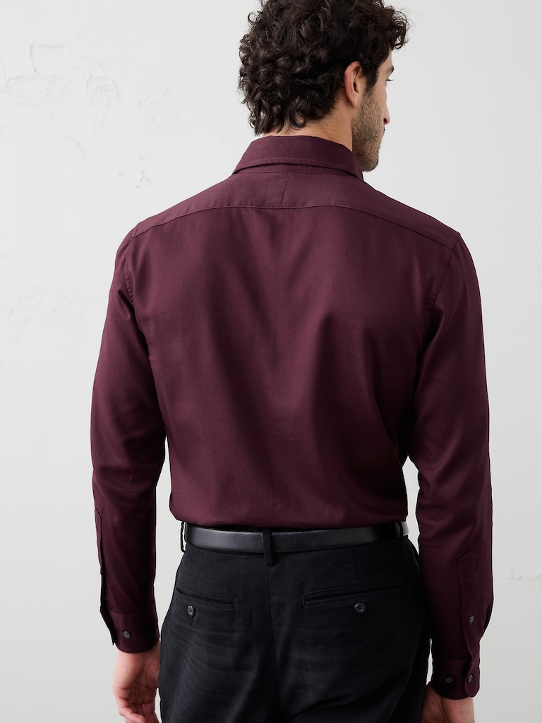 Slim-Fit Dobby Dress Shirt