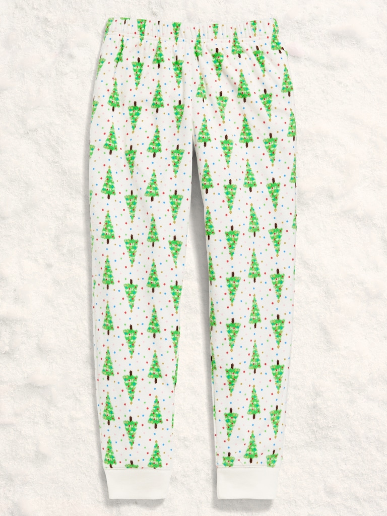 Gender-Neutral Microfleece Jogger Pajama Pants for Kids