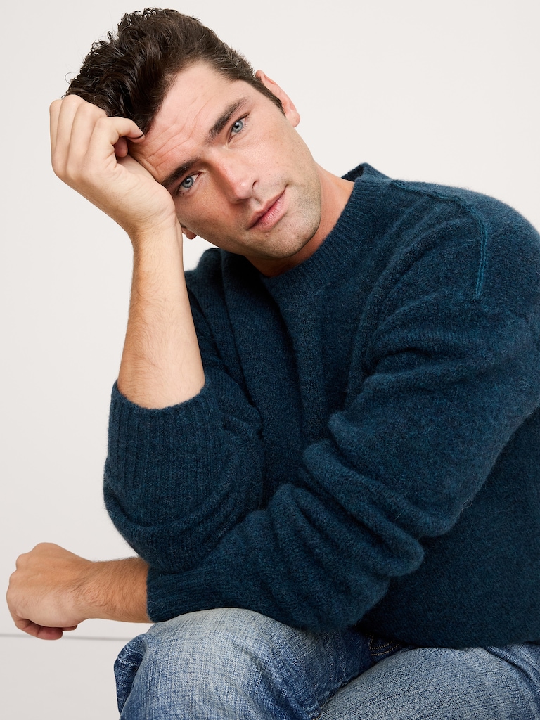 Italian Alpaca-Wool Blend Sweater