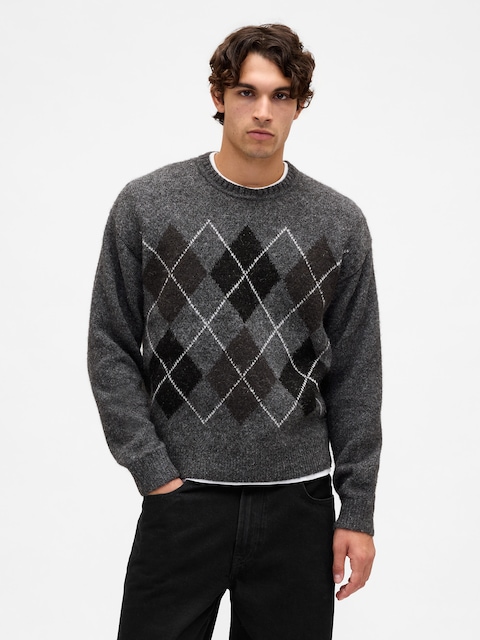 maya grey dress Alessandro Knitted Polo Sweater - Dark Grey main image 0
