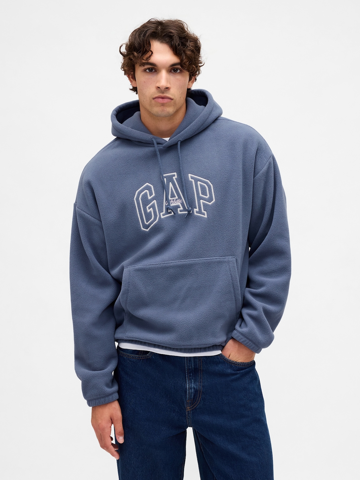 Oversized Athletic Logo Hoodie
