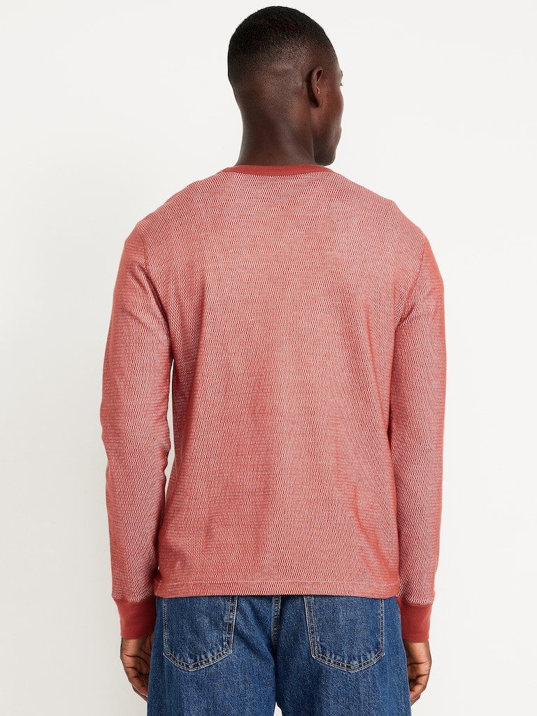 Crew-Neck Waffle T-Shirt