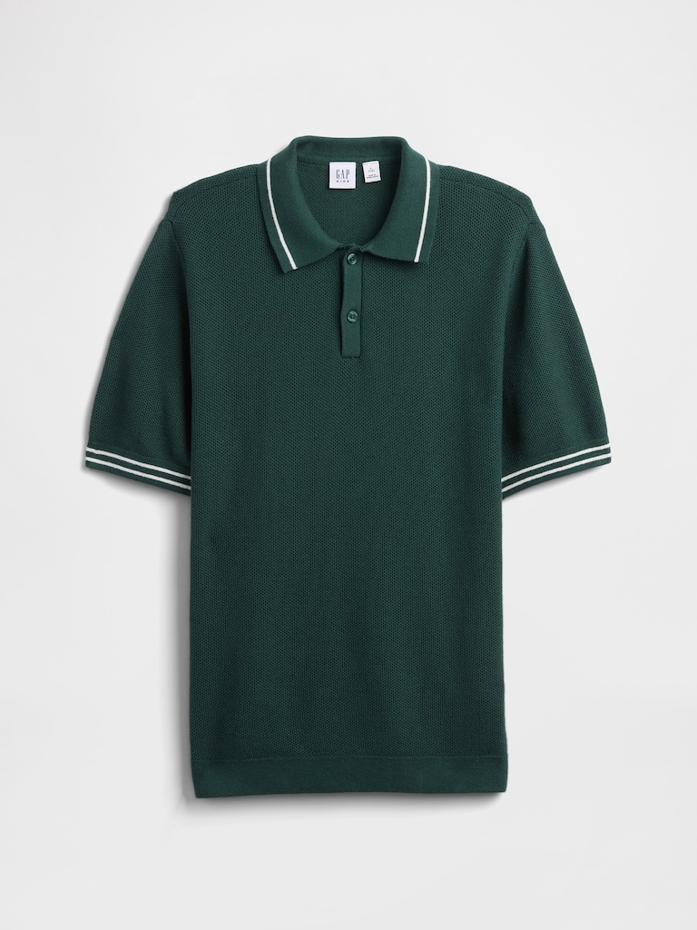 Kids Sweater Polo Shirt