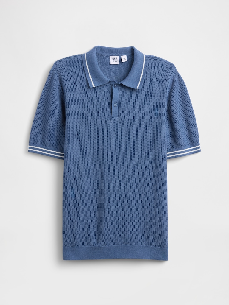 Kids Sweater Polo Shirt