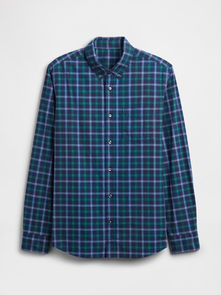 Stretch Poplin Shirt in Standard Fit