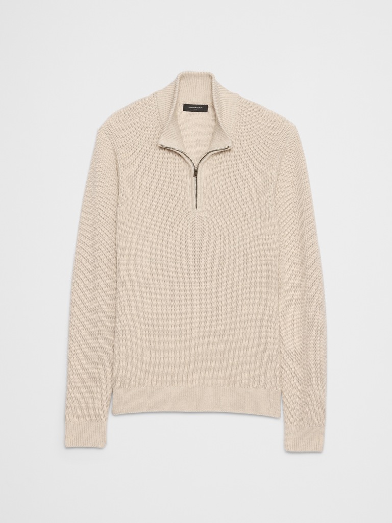Fisherman Quarter-Zip Sweater