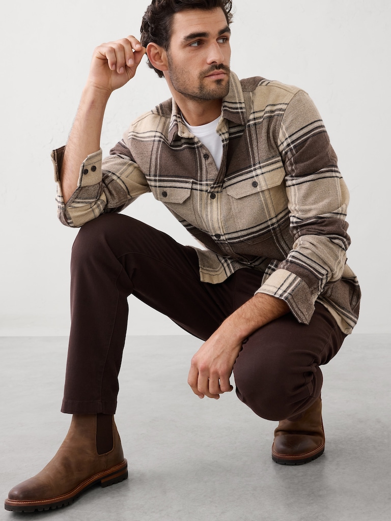 Standard-Fit Heavyweight Flannel Shirt