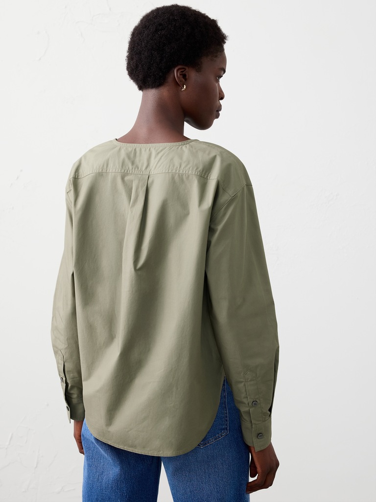 Placket Popover Shirt