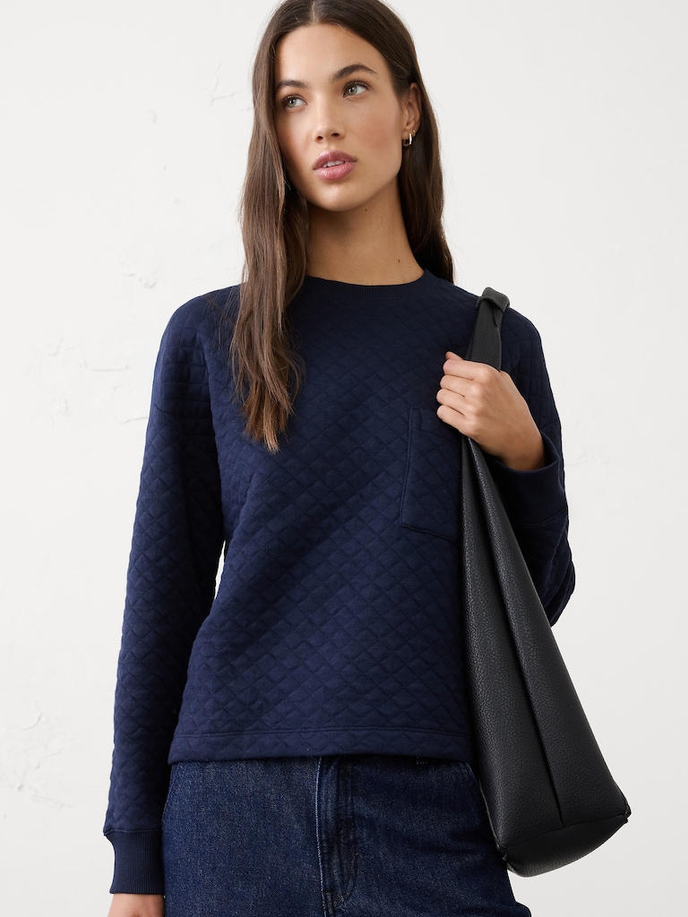 Quilted Sweatshirt