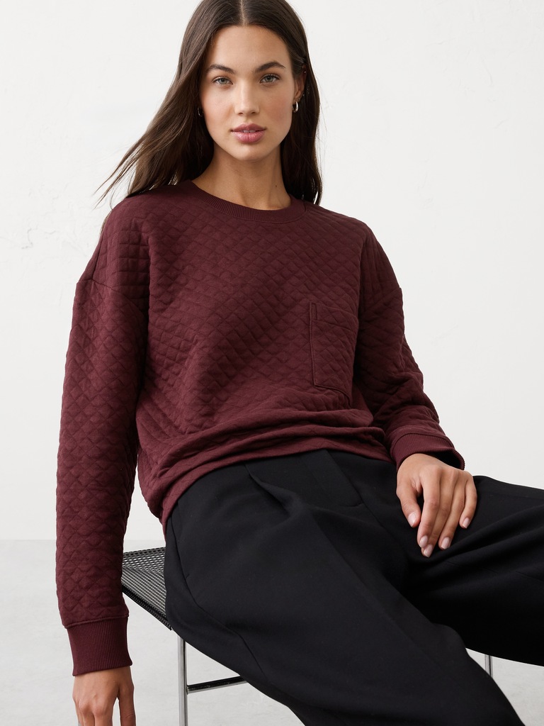 Quilted Sweatshirt