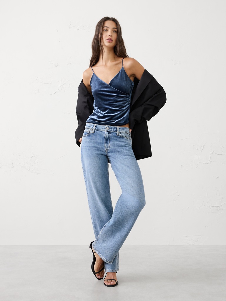 Velvet Wrap Camisole