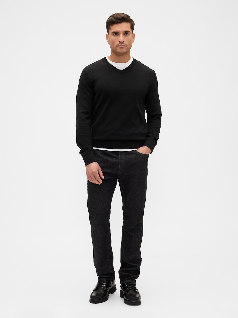 Cotton V-Neck Sweater