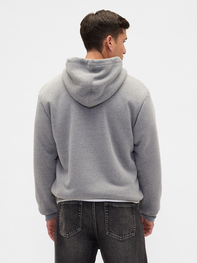 Relaxed Gap Logo Sherpa-Lined Zip Hoodie