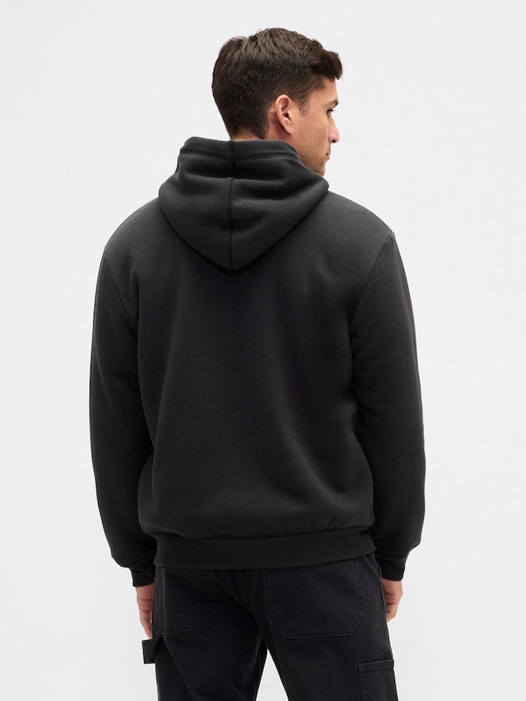 Relaxed Gap Logo Sherpa-Lined Zip Hoodie