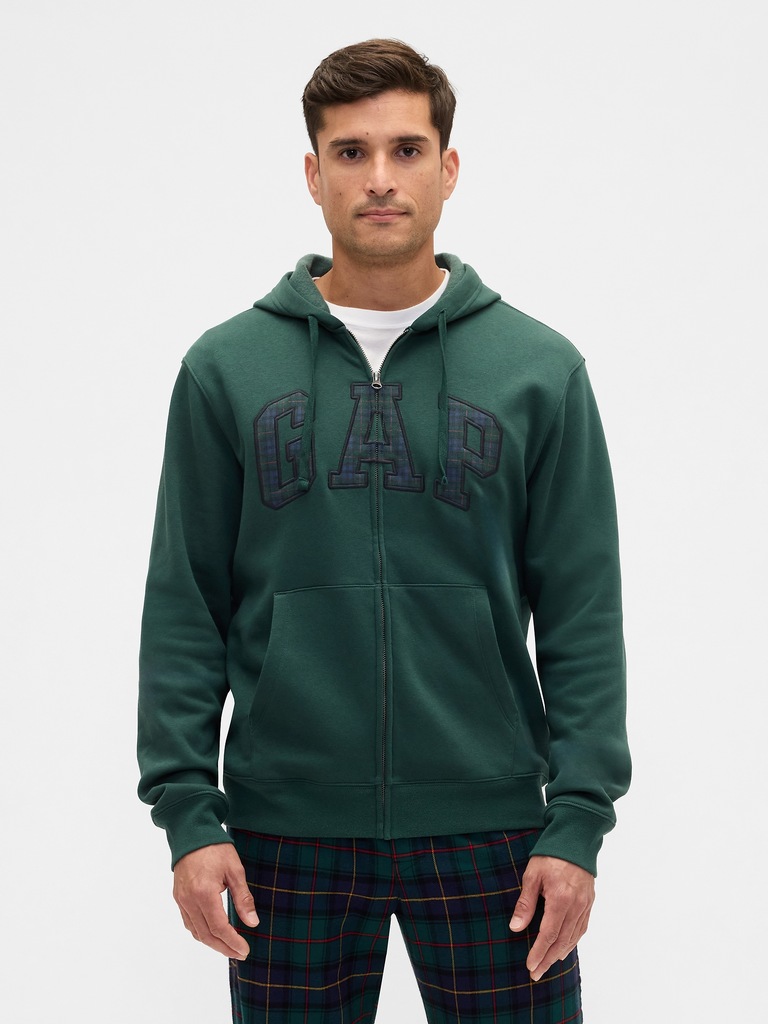 Relaxed Gap Logo Zip Hoodie