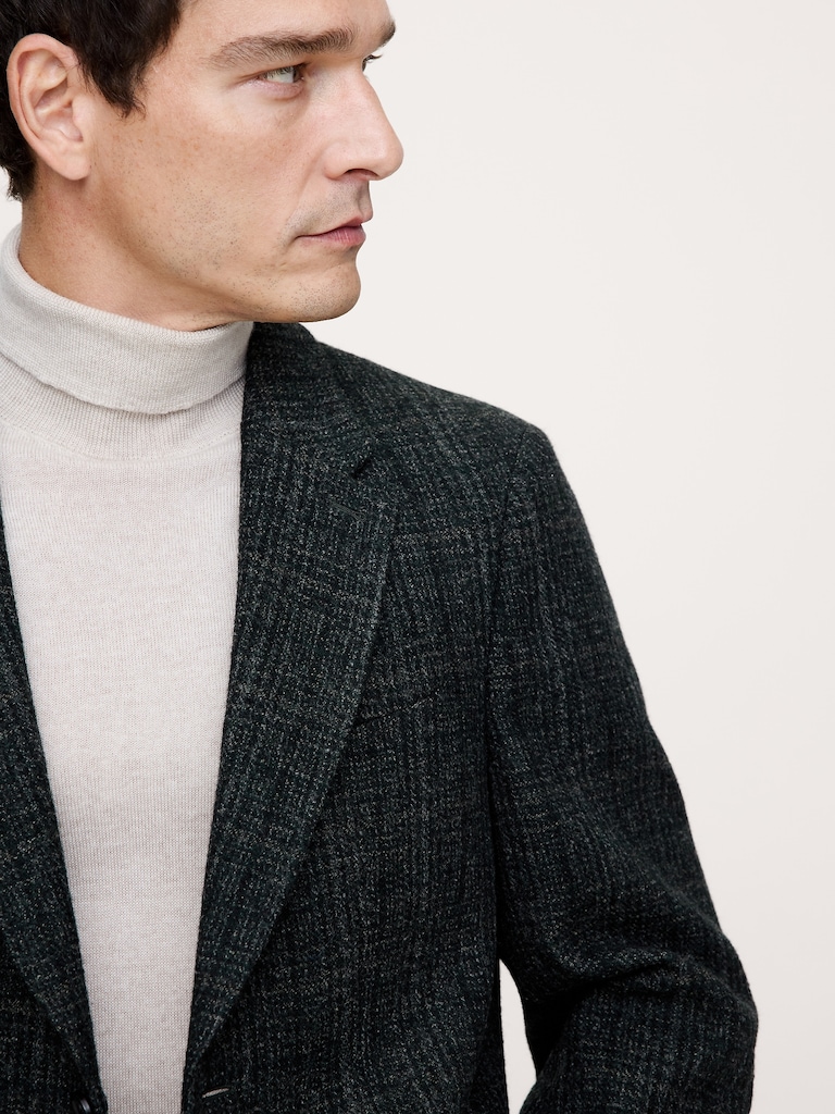 Italian Wool Tweed Suit Jacket