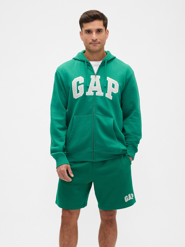 Adult Relaxed Gap Logo Zip Hoodie