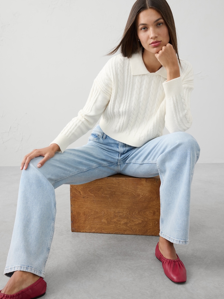 Perfectly Soft Cable Sweater