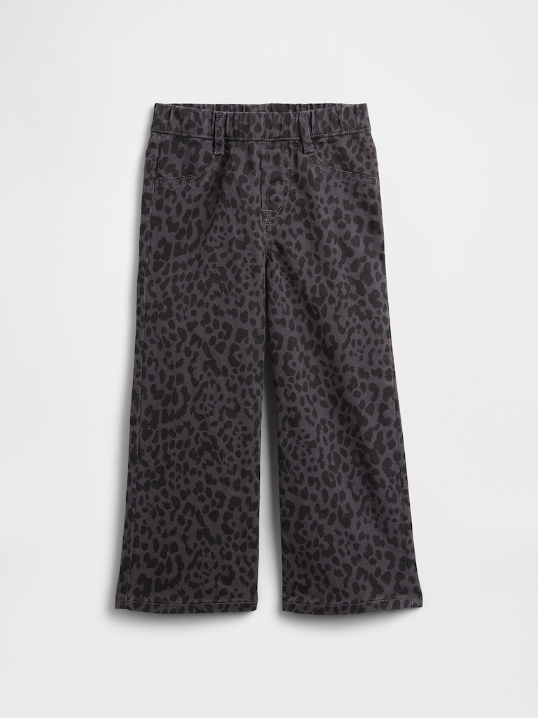 babyGap Pull-On Leopard Wide-Leg Jeans