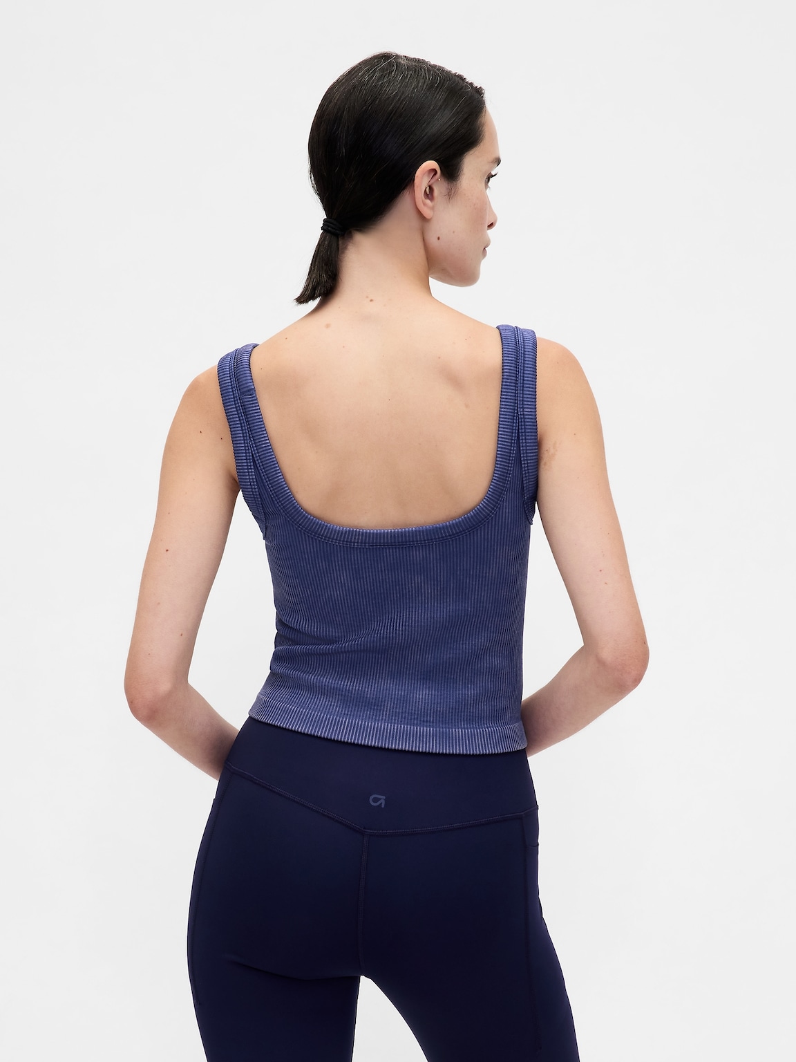 GapFit Seamless Rib Crop Tank Top