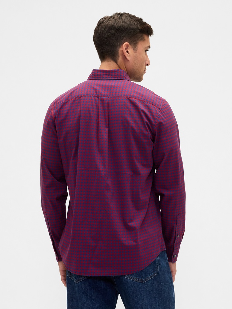 Stretch Poplin Shirt in Standard Fit