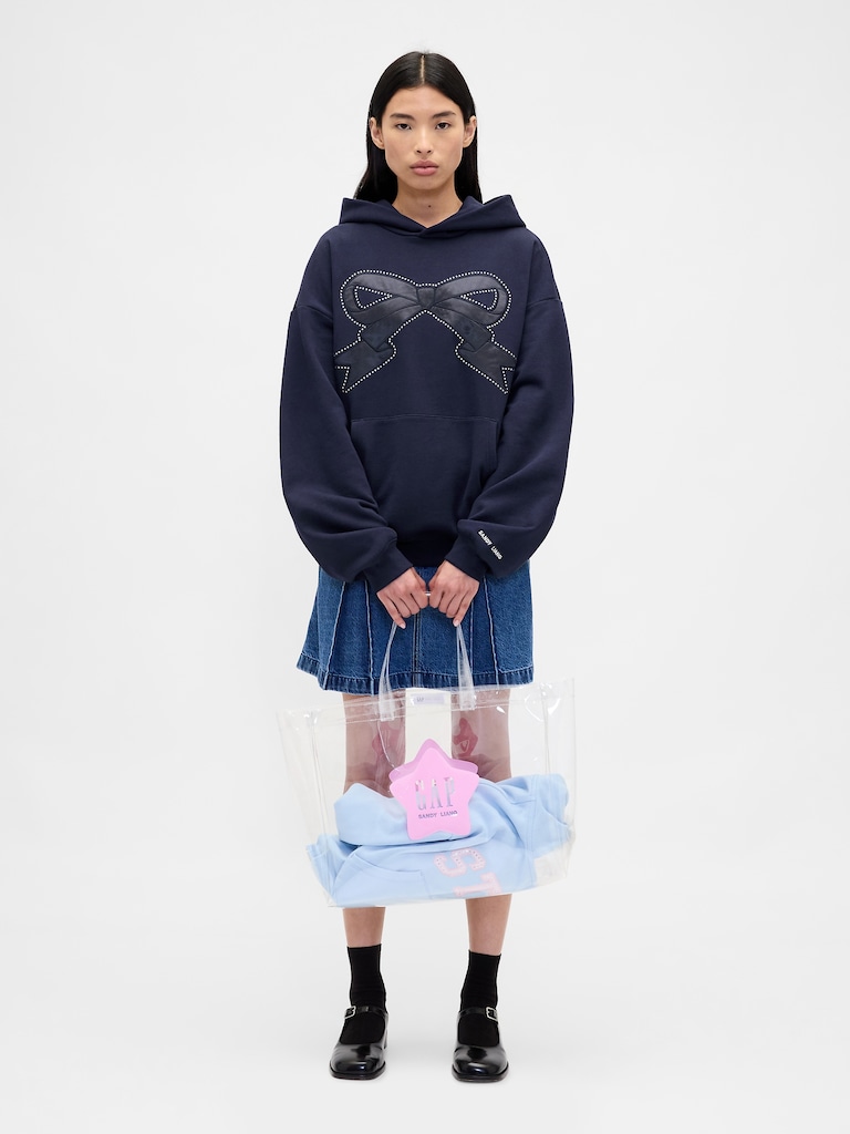 Gap × Sandy Liang Adult Heavyweight Bow Oversized Hoodie