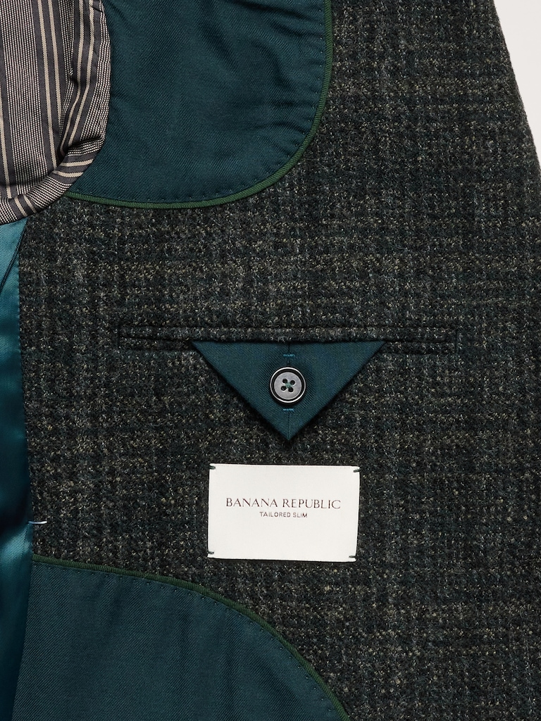 Italian Wool Tweed Suit Jacket