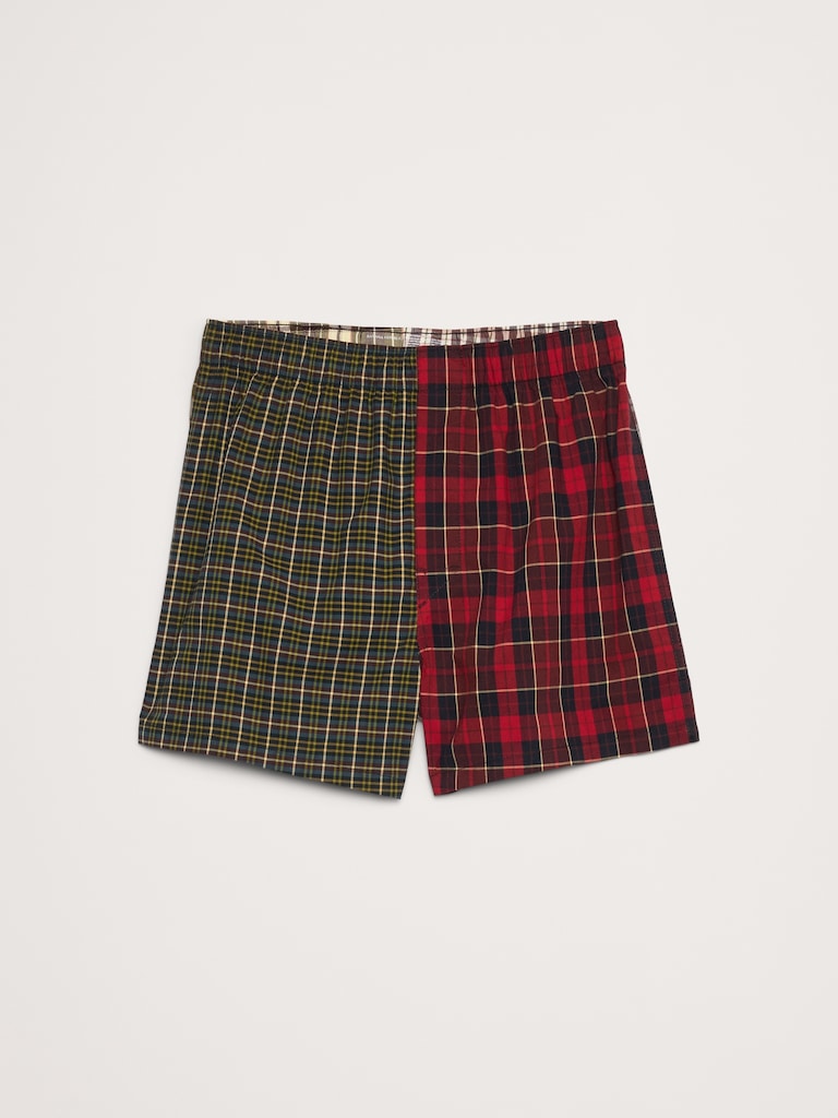 Patchwork Plaid Boxer
