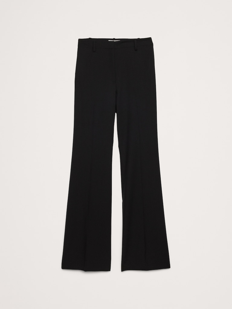 High-Rise Flare Italian Wool Pant