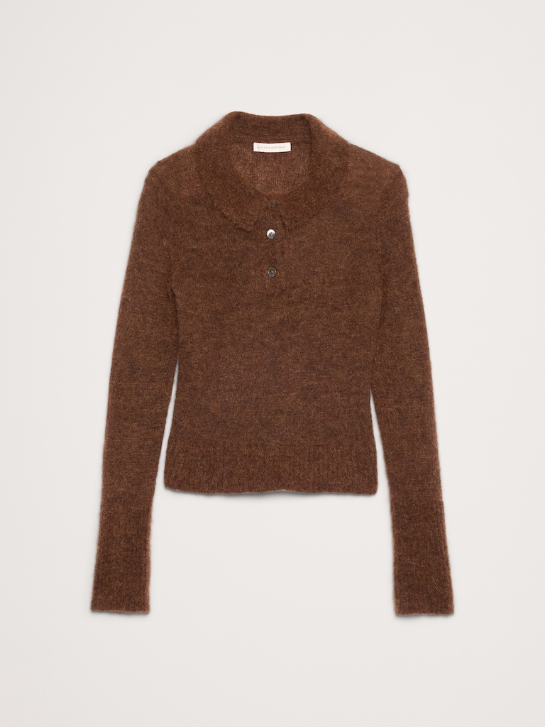 Italian Alpaca-Blend Sweater Polo