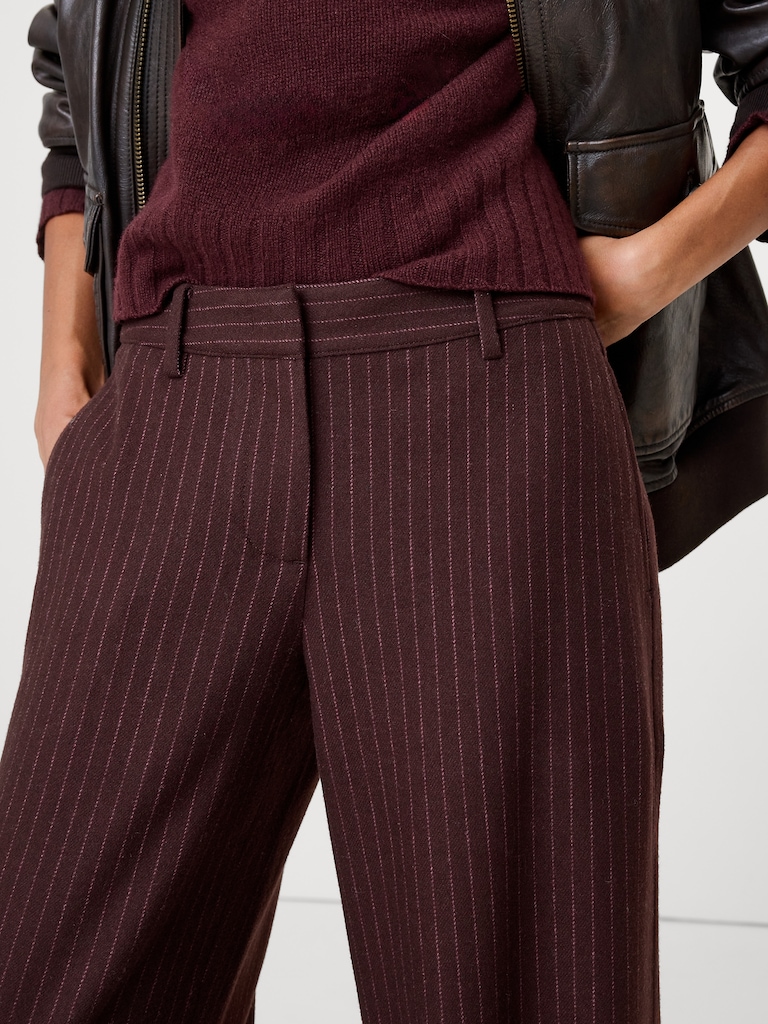 The Everyday Wide-Leg Pant in Flannel