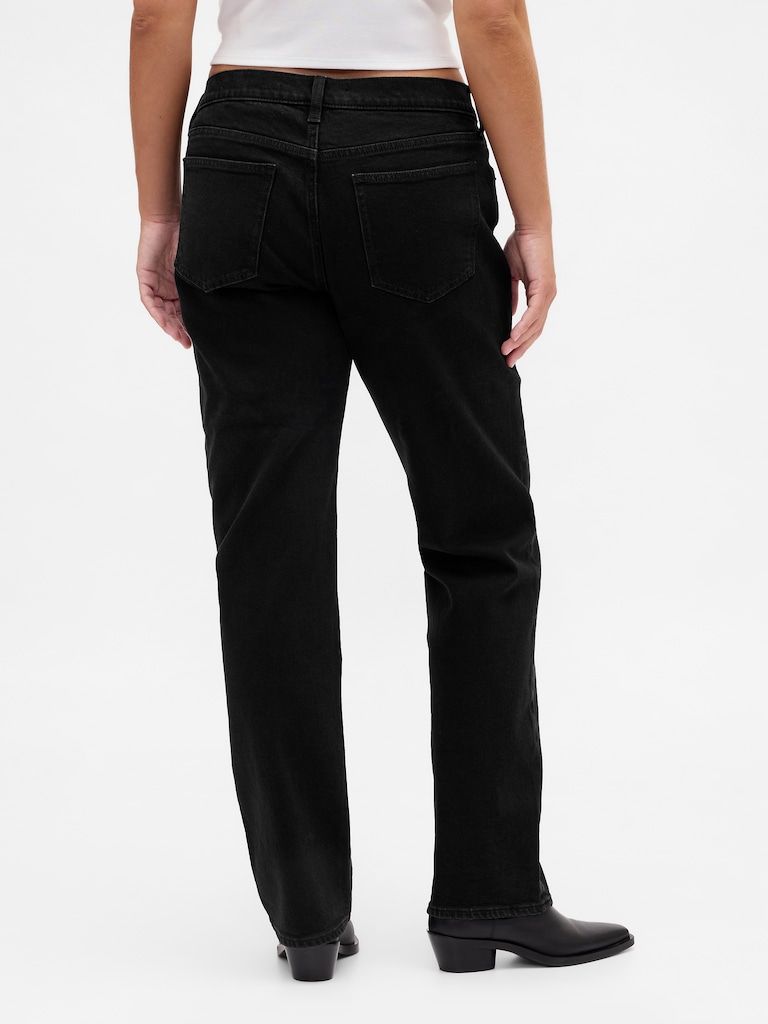 Low Rise '90s Slim Straight Jeans