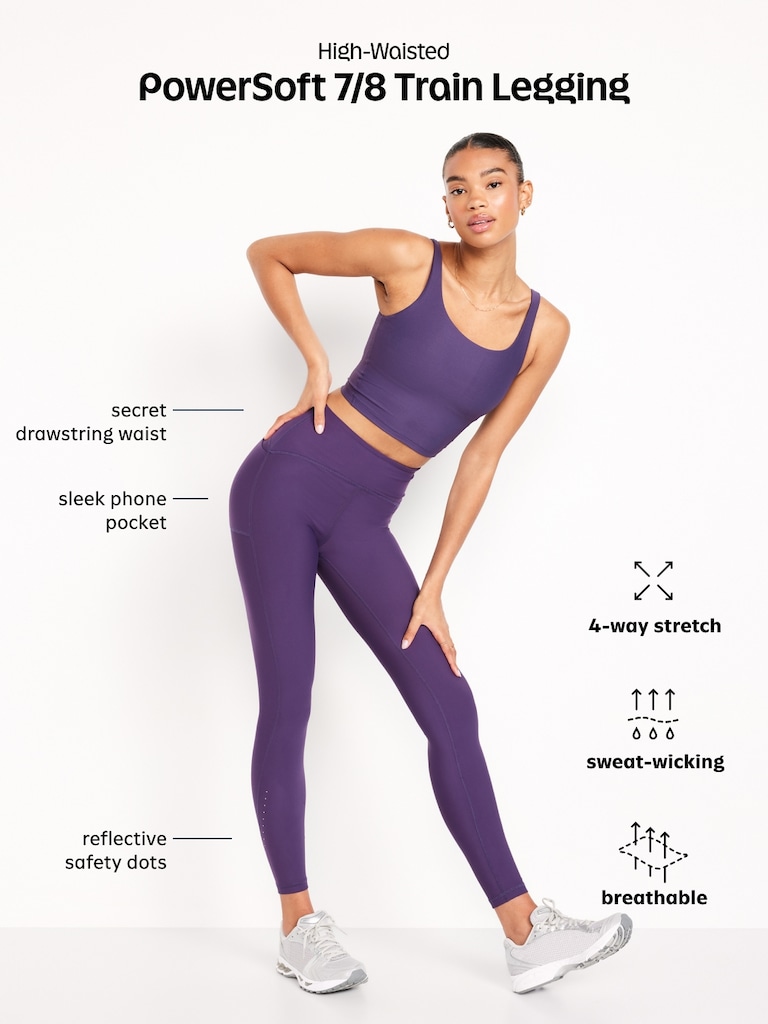 Legging PowerSoft Pro à taille haute longueur 7/8