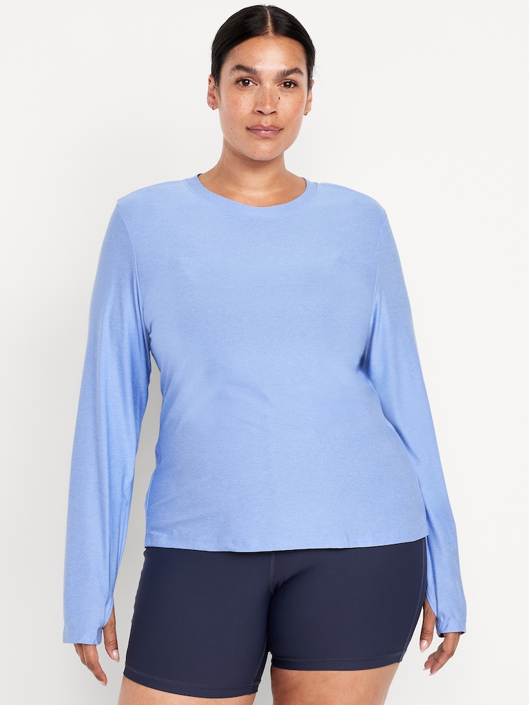 CloudMotion Keyhole Wrap Back Top
